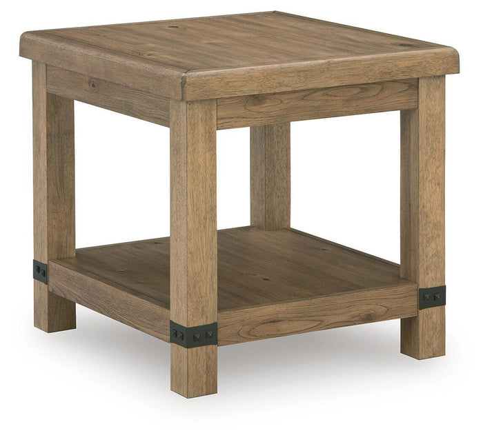 Ridgester - Rectangular End Table - Light Brown image 1