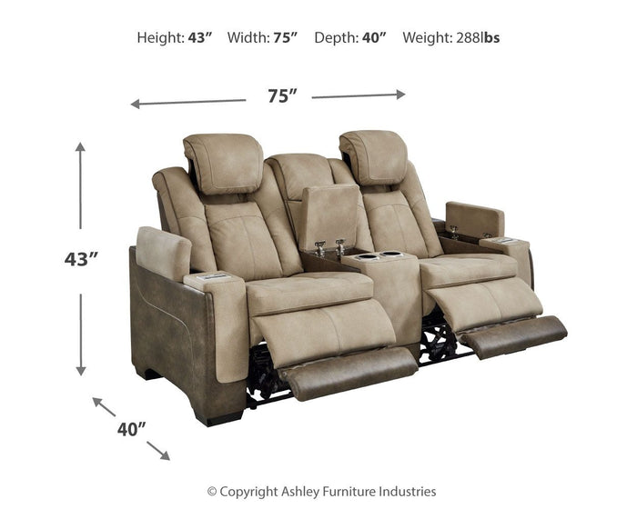 Next-Gen Durapella - Power Reclining Loveseat image 7