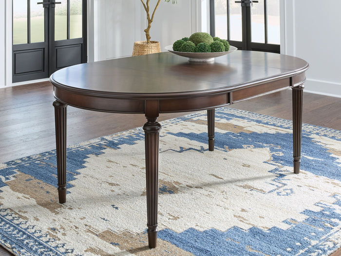 Lavinton - Oval Dining Room Extension Table - Brown image 2