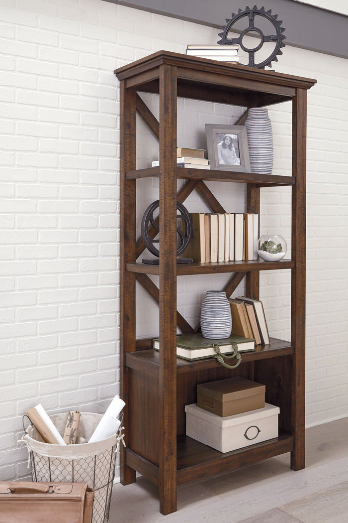 Baldridge - Large Bookcase - Rustic Brown image 4