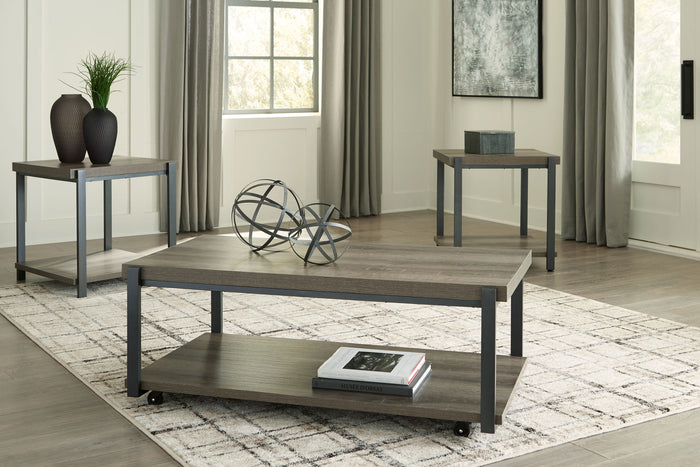 Wilmaden - Occasional Table Set (Set of 3) - Gray / Black image 2