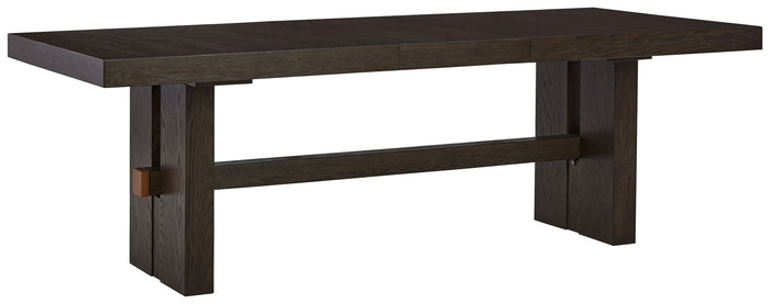 Burkhaus - Rectangular Dining Room Extension Table - Dark Brown image 1