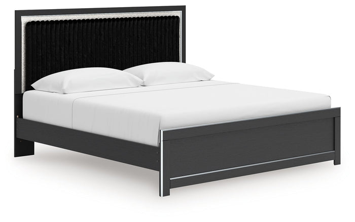 Zuraleus - Upholstered Panel Platform Bed With Roll Slats image 1
