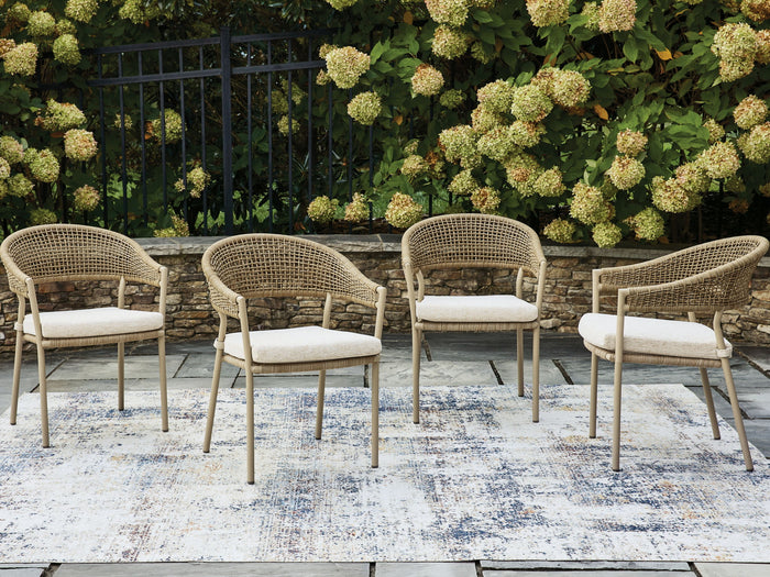Orchard Beach - Arm Chair With Cushion (Set of 4) - Beige image 4