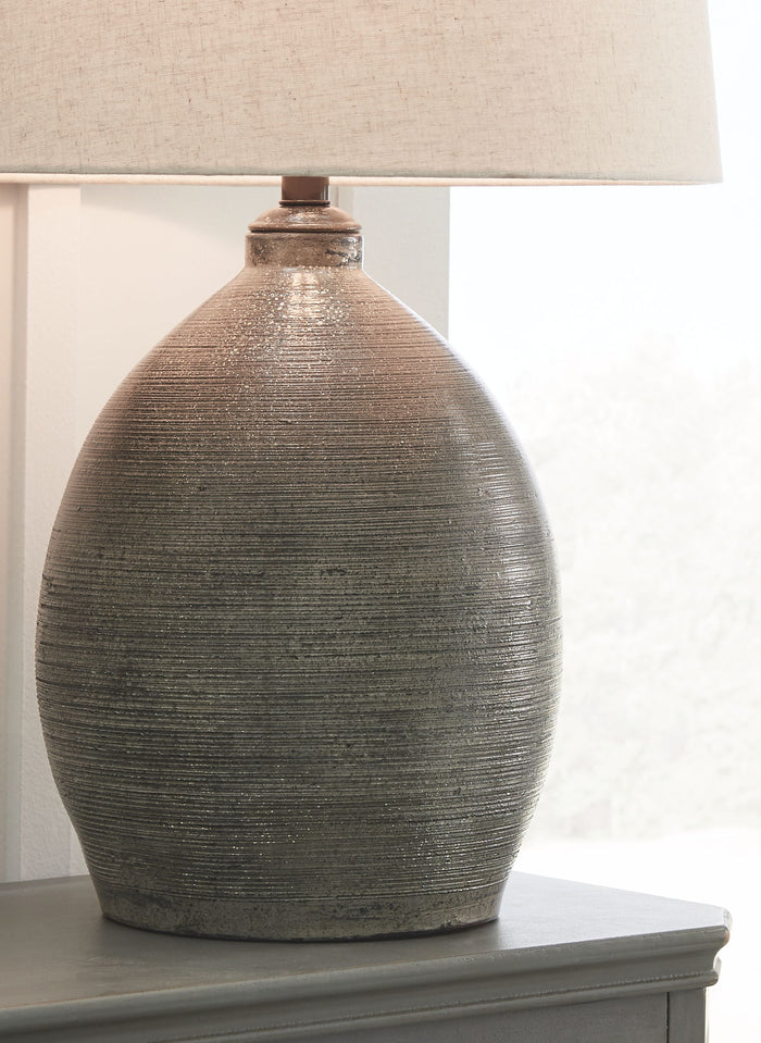 Joyelle - Terracotta Table Lamp  - Gray image 3