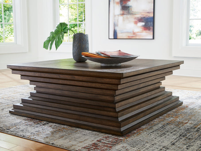 Hannodream - Square Cocktail Table - Warm Brown image 3