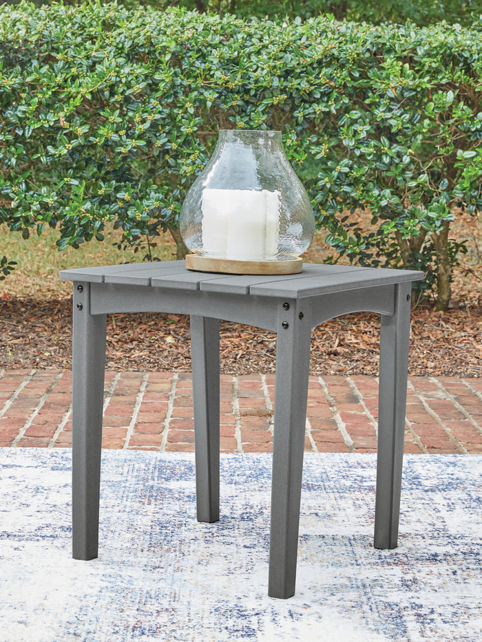 Cove Beach - Square End Table - Gray image 4