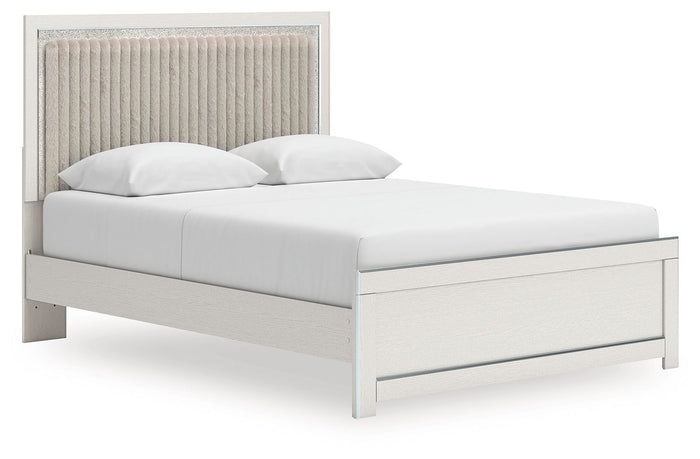 Zuraleus - Upholstered Panel Platform Bed With Roll Slats image 4