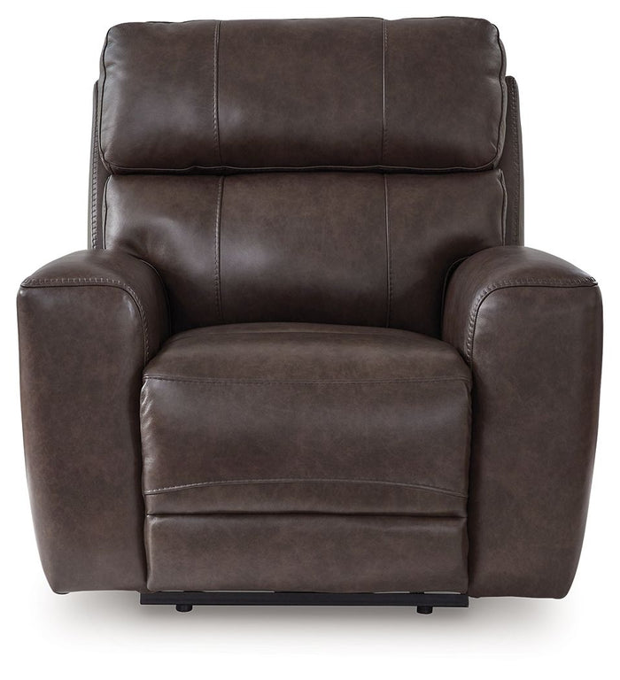 Crossplex - Power Recliner / Adjustable Headrest - Smoke image 3