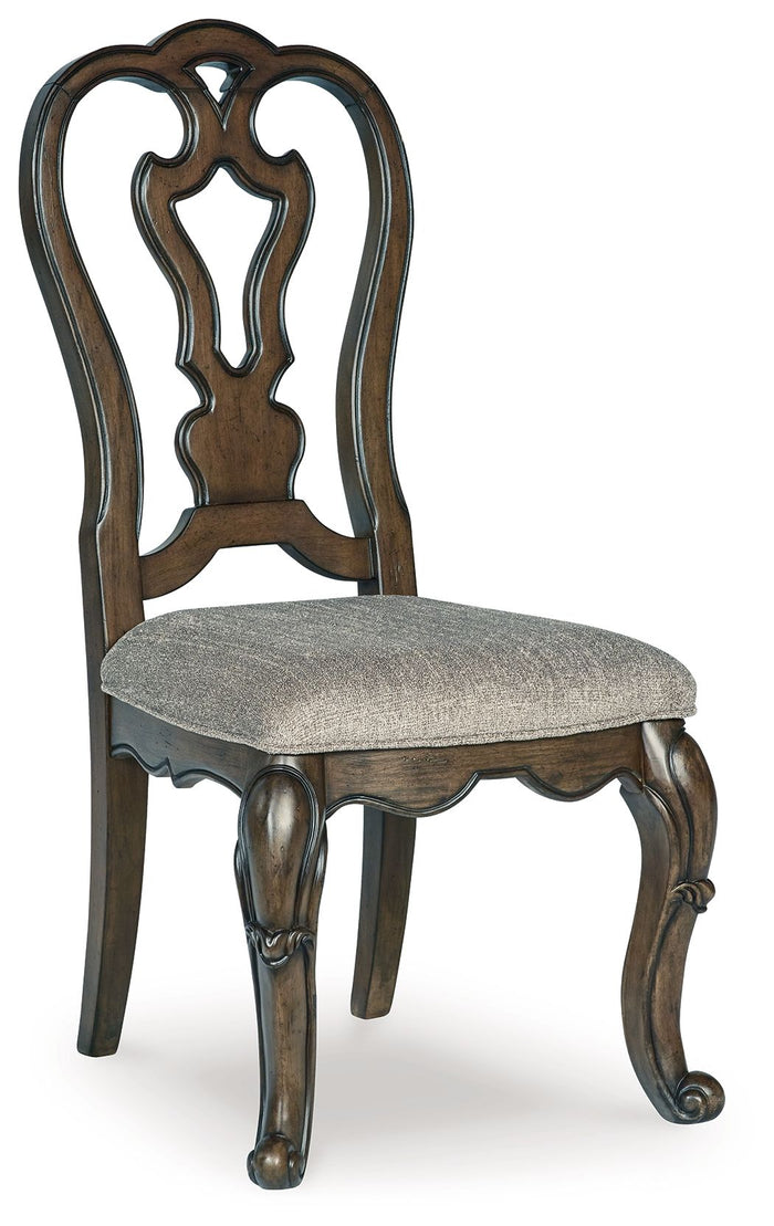 Maylee - Dining Upholstered Side Chair (Set of 2) - Dark Brown image 1