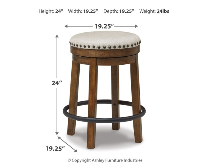 Valebeck - Upholstered Swivel Stool image 6
