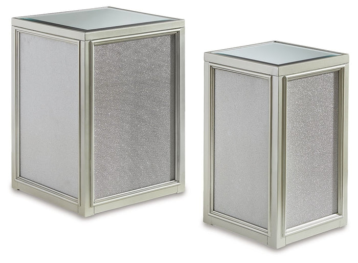 Traleena - Nesting End Tables (Set of 2) - Silver Finish image 1