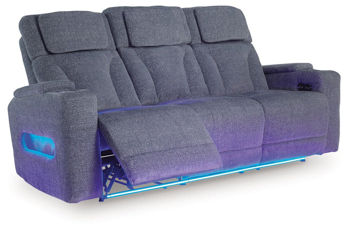 Studio Cave - Power Reclining Sofa - Steel image 3
