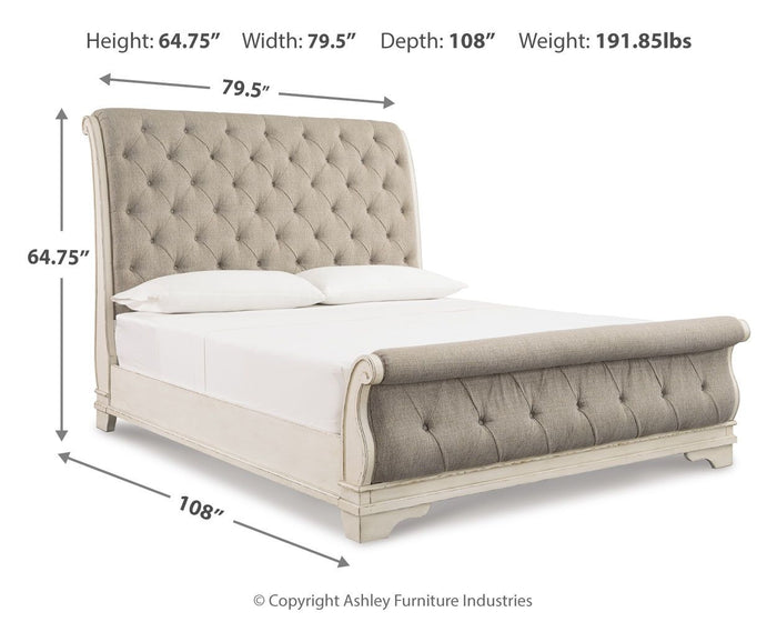 Realyn - Upholstered Sleigh Bed image 4
