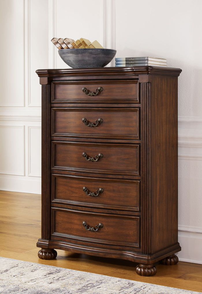 Lavinton - Five Drawer Chest - Brown image 3
