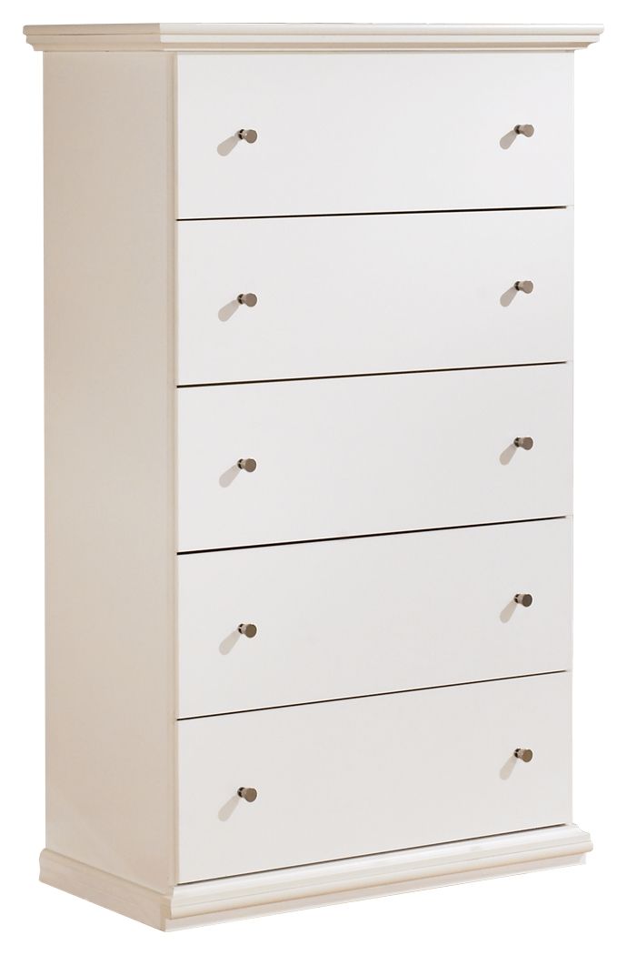 Bostwick Shoals - Five Drawer Chest - White image 1