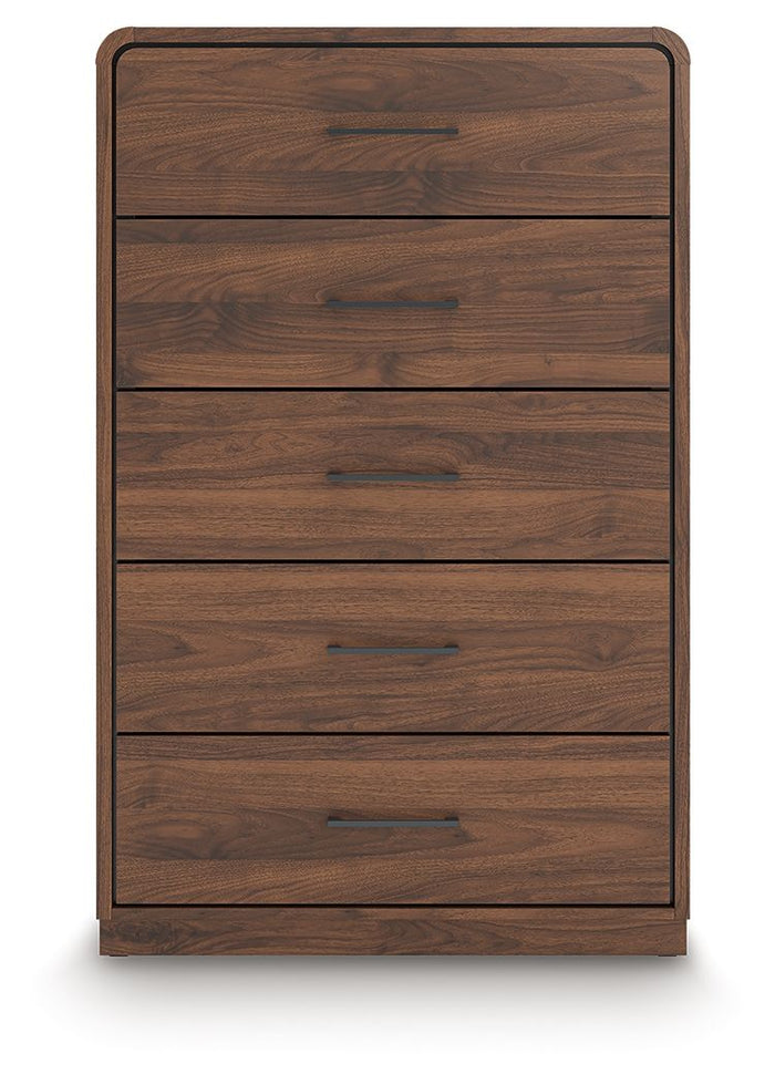 Fortlorn - Five Drawer Chest - Walnut Brown image 1