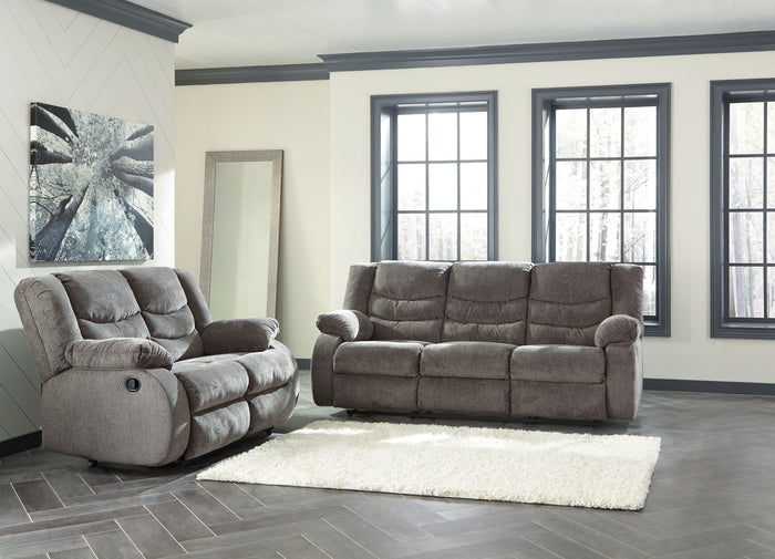 Tulen - 2 Pc. - Reclining Sofa, Reclining Loveseat - Gray image 1