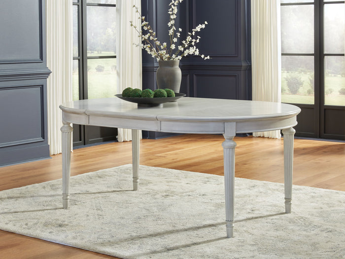 Montelaine - Oval Dining Room Extension Table - Antique White image 2