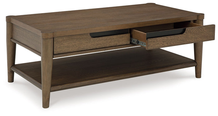 Roanhowe - Rectangular Cocktail Table - Brown image 2
