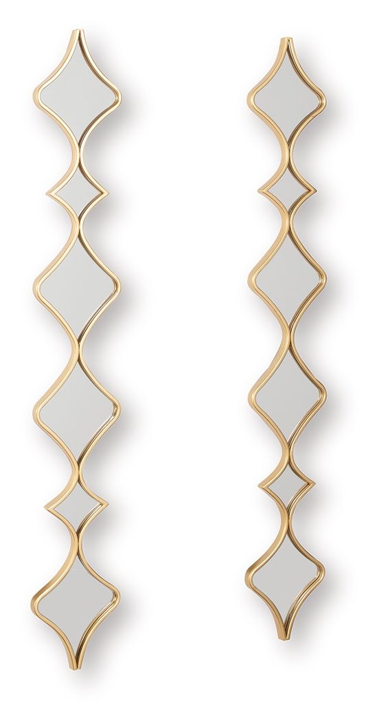 Harriswood - Accent Mirror Set (Set of 2) - Gold Finish image 3