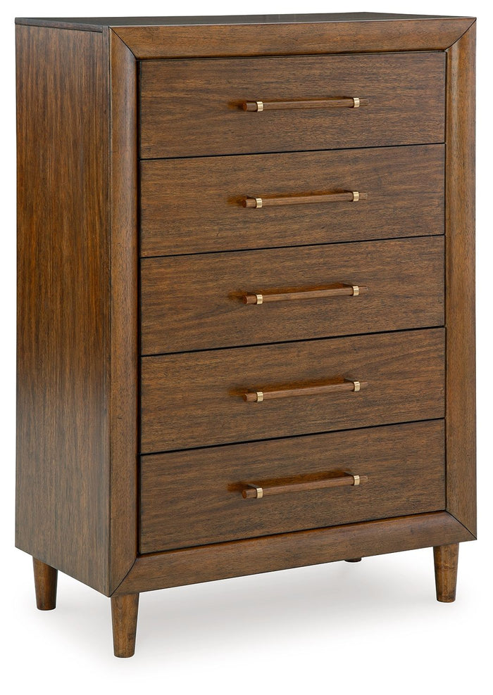 Lyncott - Five Drawer Chest - Brown image 1