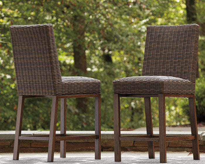 Paradise Trail - Barstool (Set of 2) - Medium Brown image 3