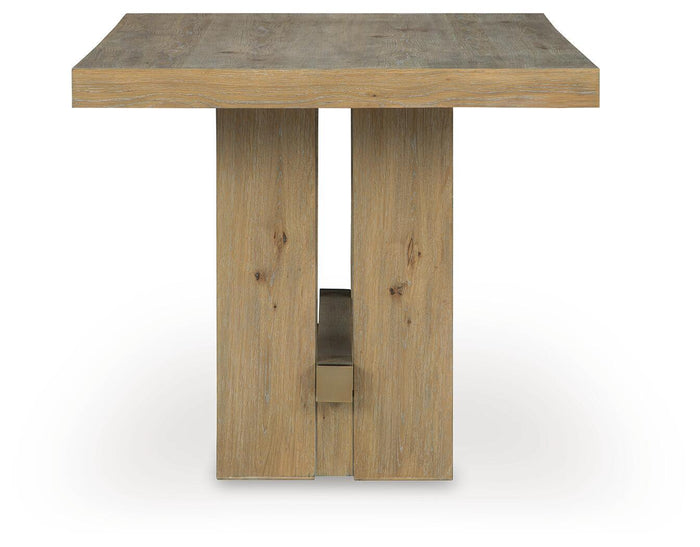 Lasinger - Rectangular Dining Room Counter Table - Light Brown image 3