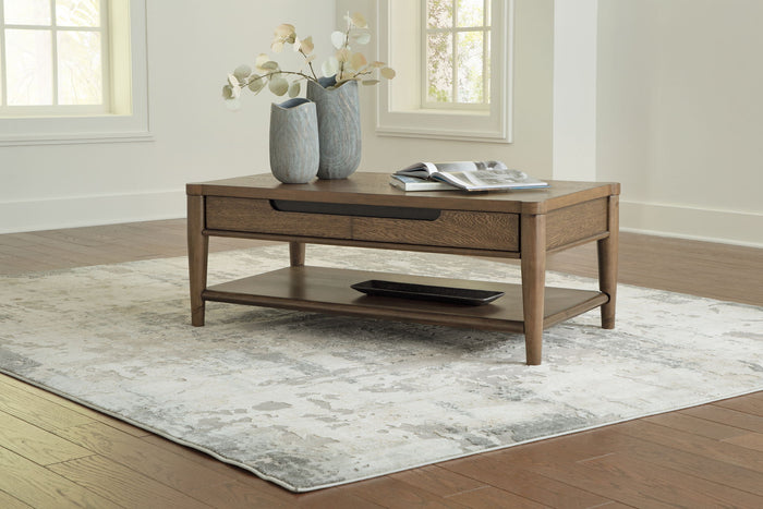 Roanhowe - Rectangular Cocktail Table - Brown image 3