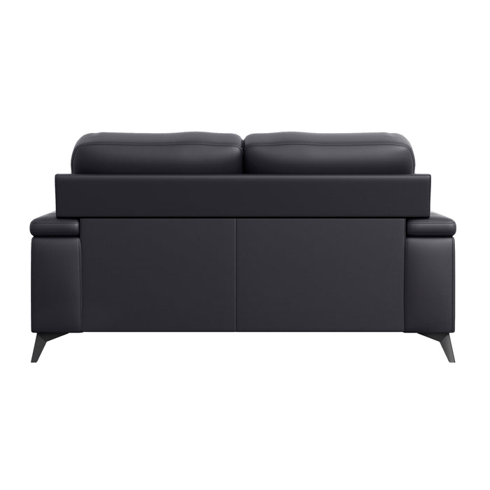 Raven Loveseat, Black Leather Match image 9