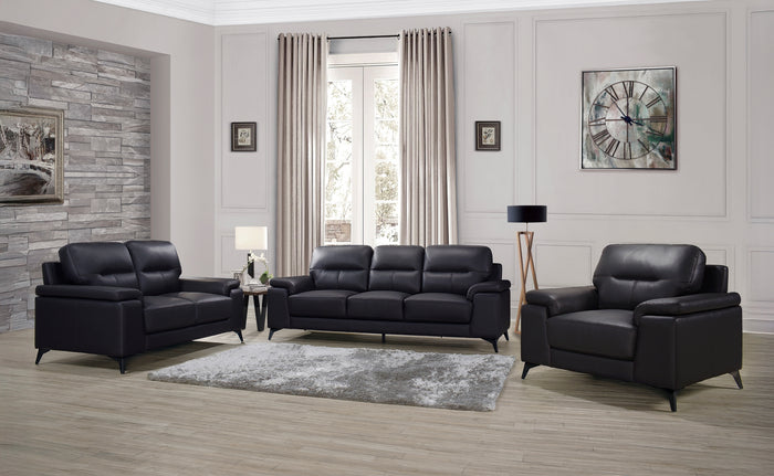 Raven Sofa, Black Leather Match image 2