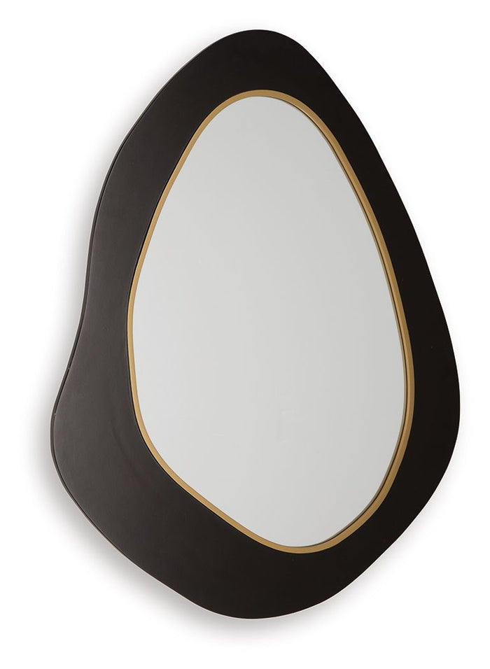 Kierlock - Accent Mirror - Black / Gold Finish image 3