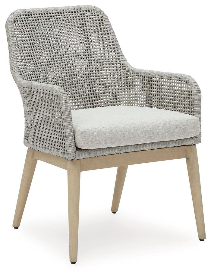 Seton Creek - Arm Chair With Cushion (Set of 2) - Gray image 3