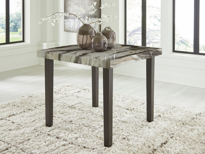 Jeshina - Square Dining Room Counter Table - Dark Brown / Beige image 3