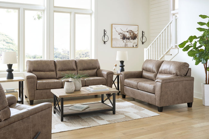 Navi - 3 Pc. - Sofa, Loveseat, Rocker Recliner - Fossil image 1