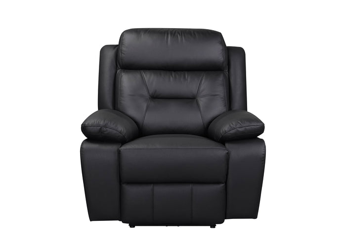 Monroe Power Recliner, Black Leather image 3