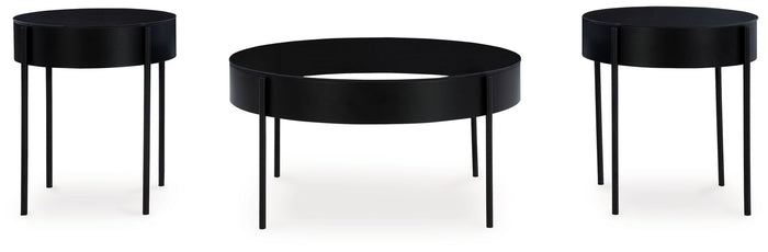 Ardoline - Occasional Table Set (Set of 3) - Black image 2