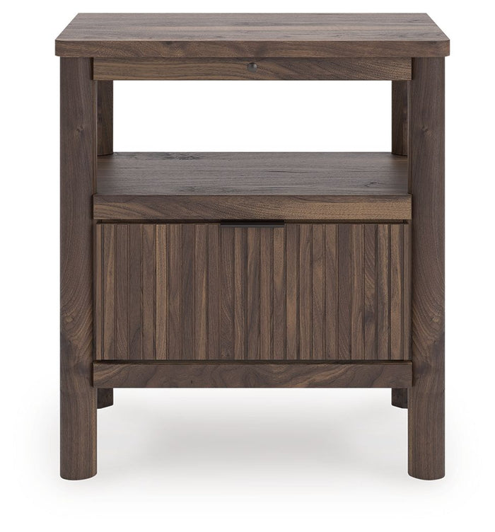 Pamytta - One Drawer Night Stand - Brown image 2