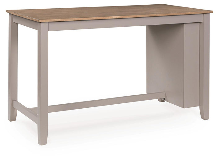 Harperfeld - Rectangular Dining Room Counter Table - Natural / Gray image 4
