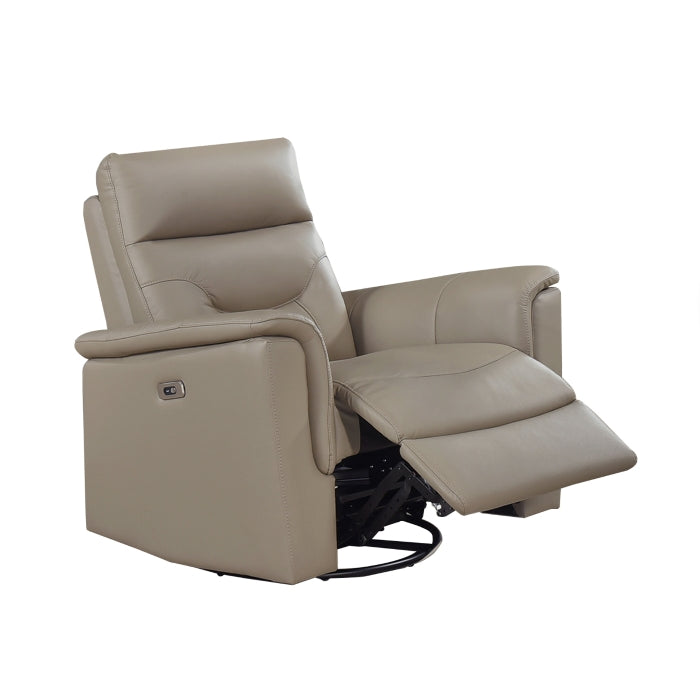 Vale Power Swivel Glider Recliner, Latte image 9