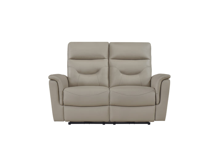 Vale Power Reclining Loveseat, Latte Leather Match image 3