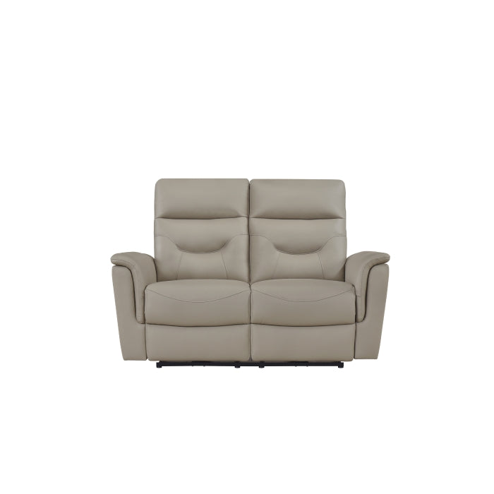 Vale Power Reclining Loveseat, Latte Leather Match image 7