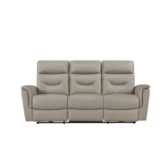 Vale Power Reclining Sofa, Latte Leather Match image 7
