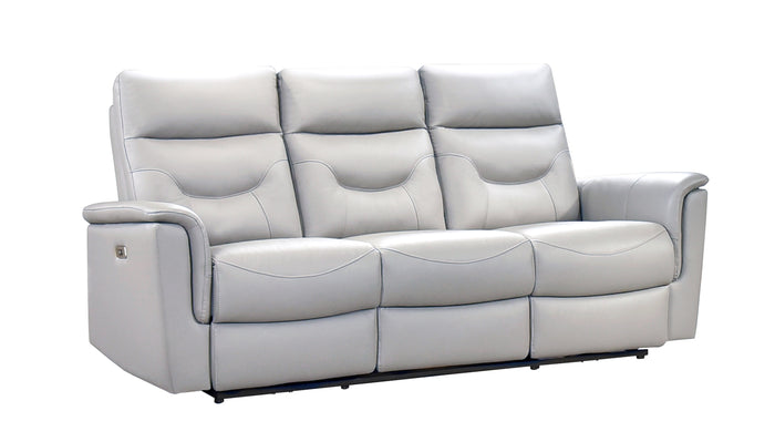 Vale Power Reclining Sofa, Silver Leather Match image 4