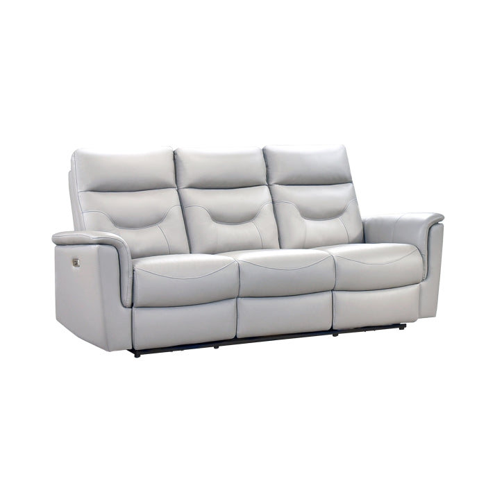 Vale Power Reclining Sofa, Silver Leather Match image 8