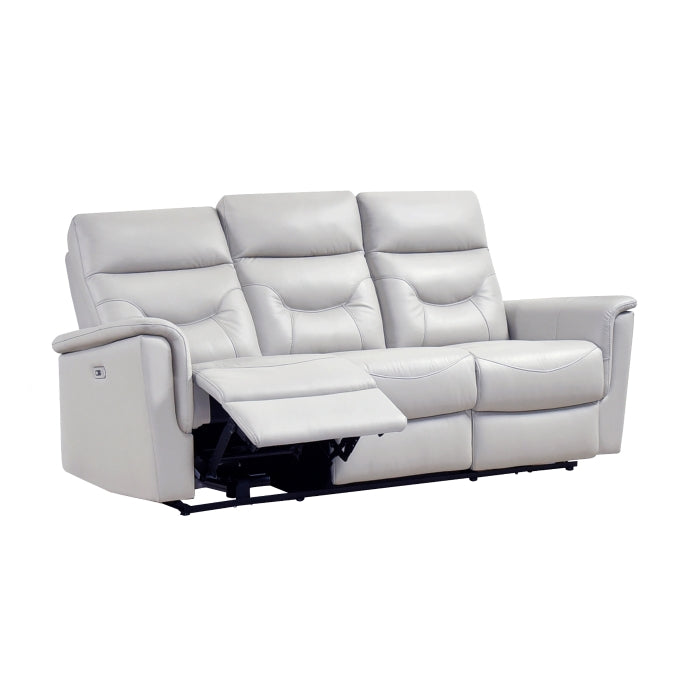Vale Power Reclining Sofa, Silver Leather Match image 9