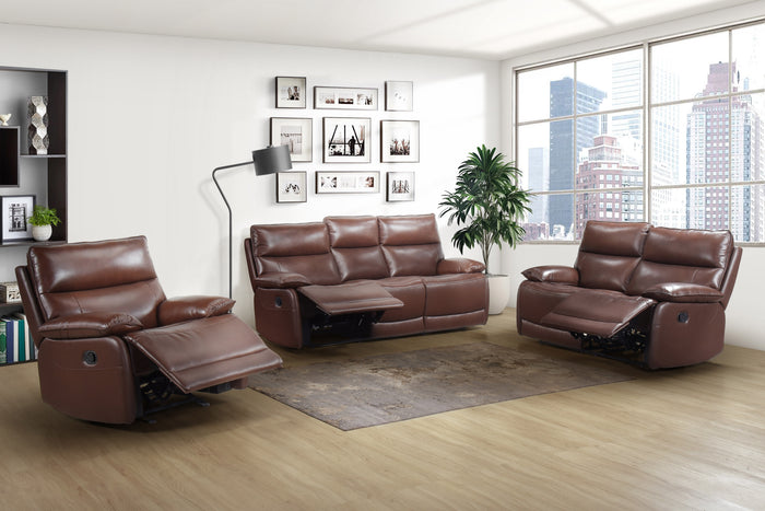 Marlo Double Reclining Sofa, Brown image 2