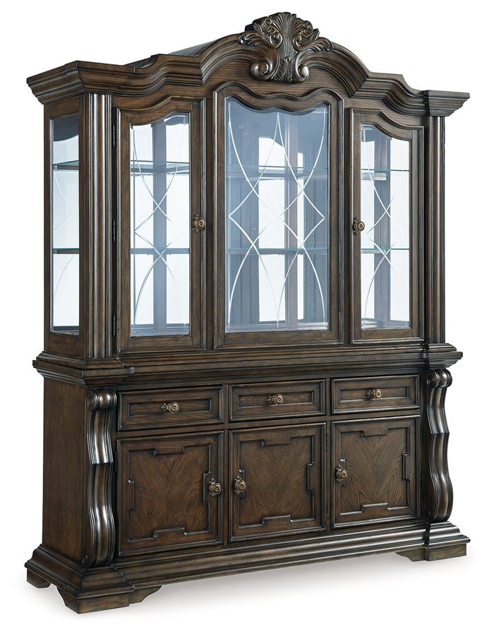 Maylee - Dining Buffet And Hutch - Dark Brown image 1