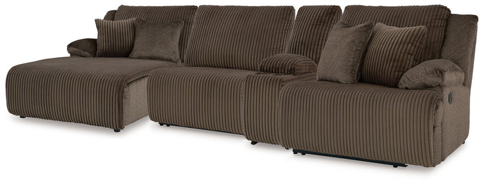 Top Tier - 4 Piece Reclining Sectional image 1