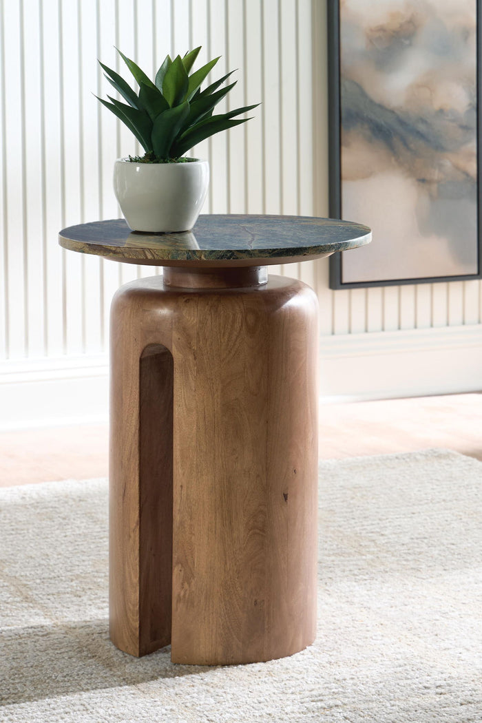 Caplow - Accent Table - Brown / Green image 3